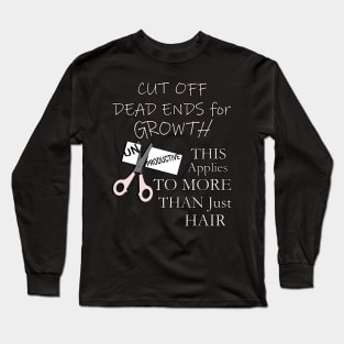 Funny Hairstylist Gifts Hairdresser Funny Barber Hair Quote Cosmetologist Graduation Gifts Long Sleeve T-Shirt